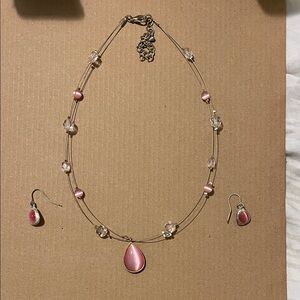 Elegant Pink Jewelry Set